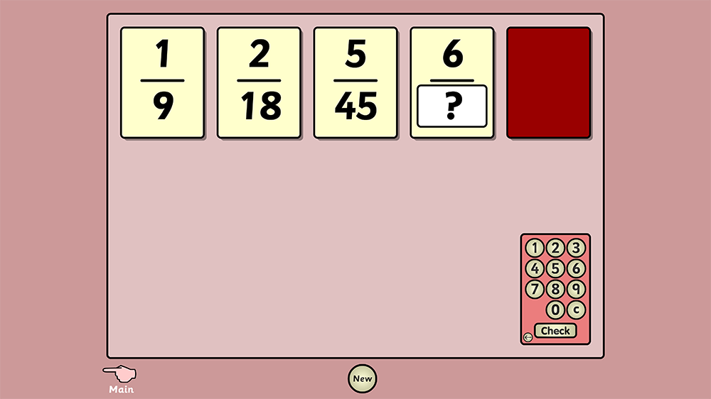 Find and explore equivalent fractions with a visual fraction teaching tool